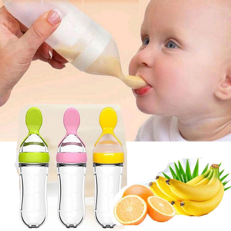 Biberon avec cuillère pour nouveau - né | EasyBottle™ - Bébé Vagabond