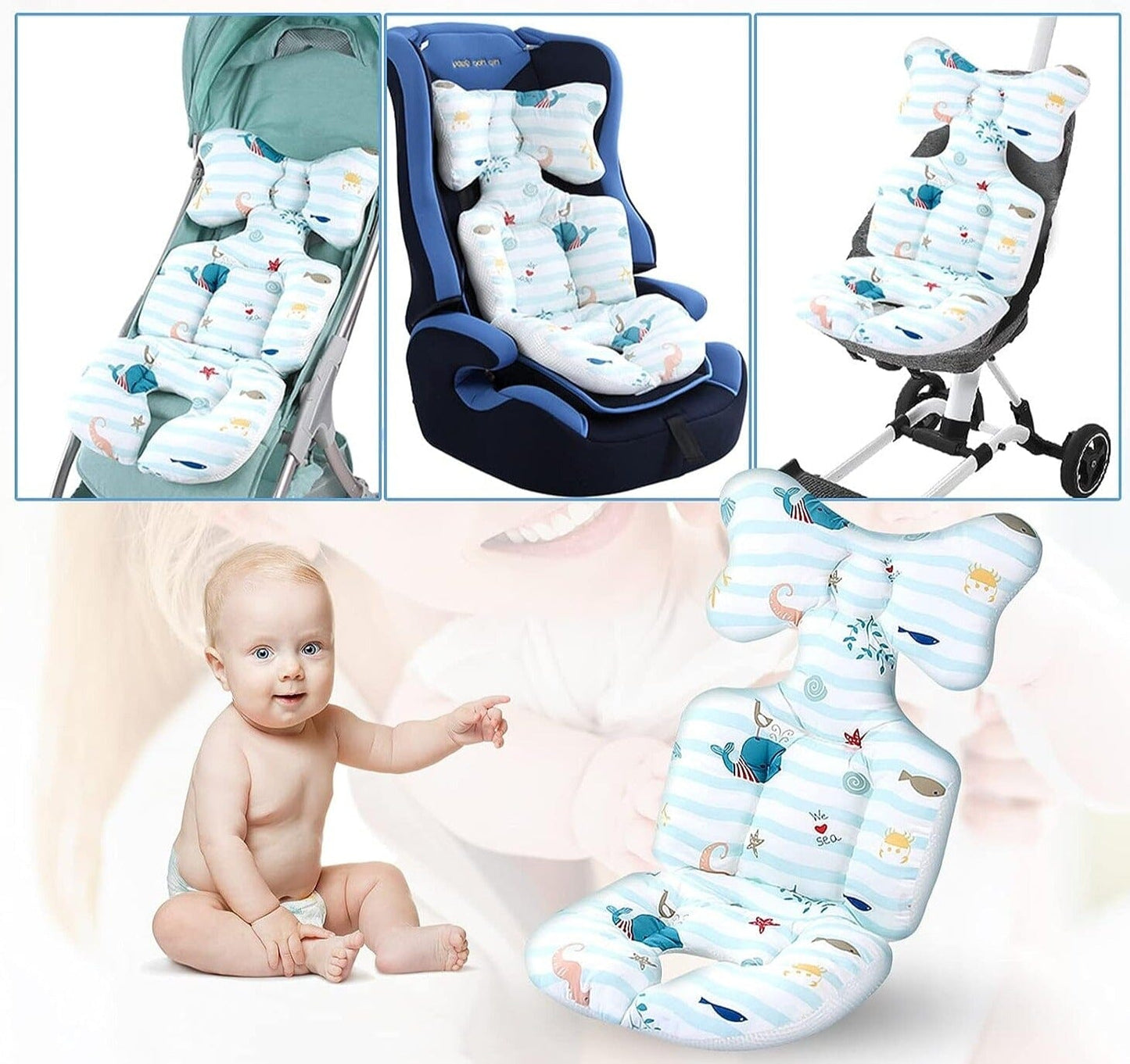 ComfyBabe™ - Coussin siège et poussette Auto - Bébé Vagabond