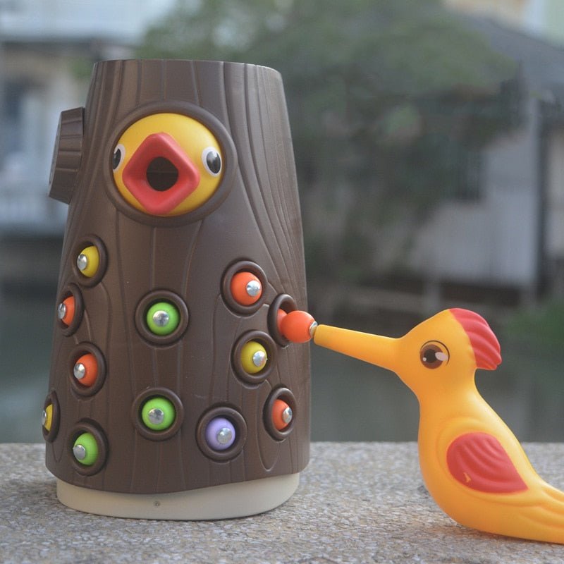 FeedingBird™ - Jouets magnétique attrape - ver | Jeux enfants - Bébé Vagabond