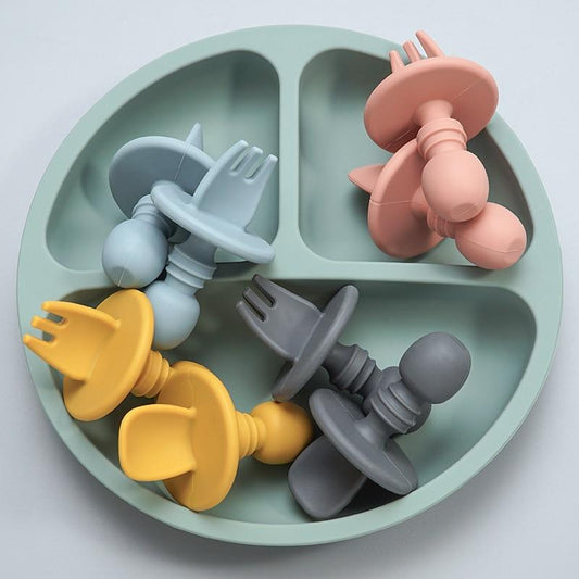 CuttieSpoon™ | Cuillère et fourchette pour bébé | Maman - Bébé Vagabond