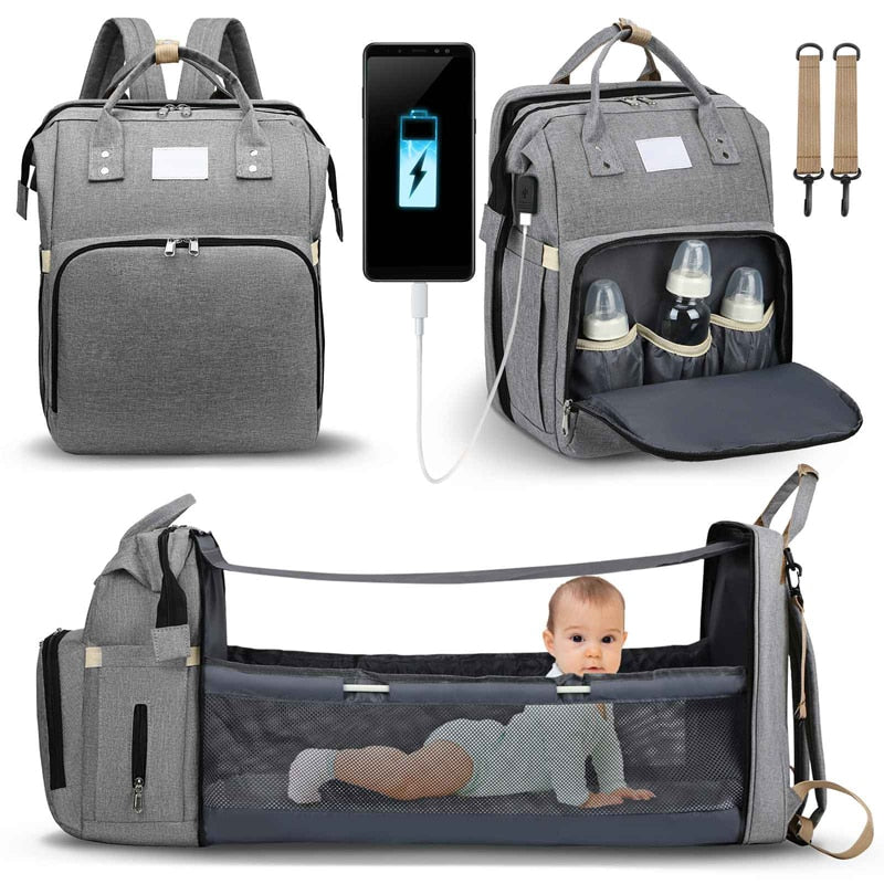 Sac à langer portatif | Berceau de voyage BabyNappy™ - Bébé Vagabond