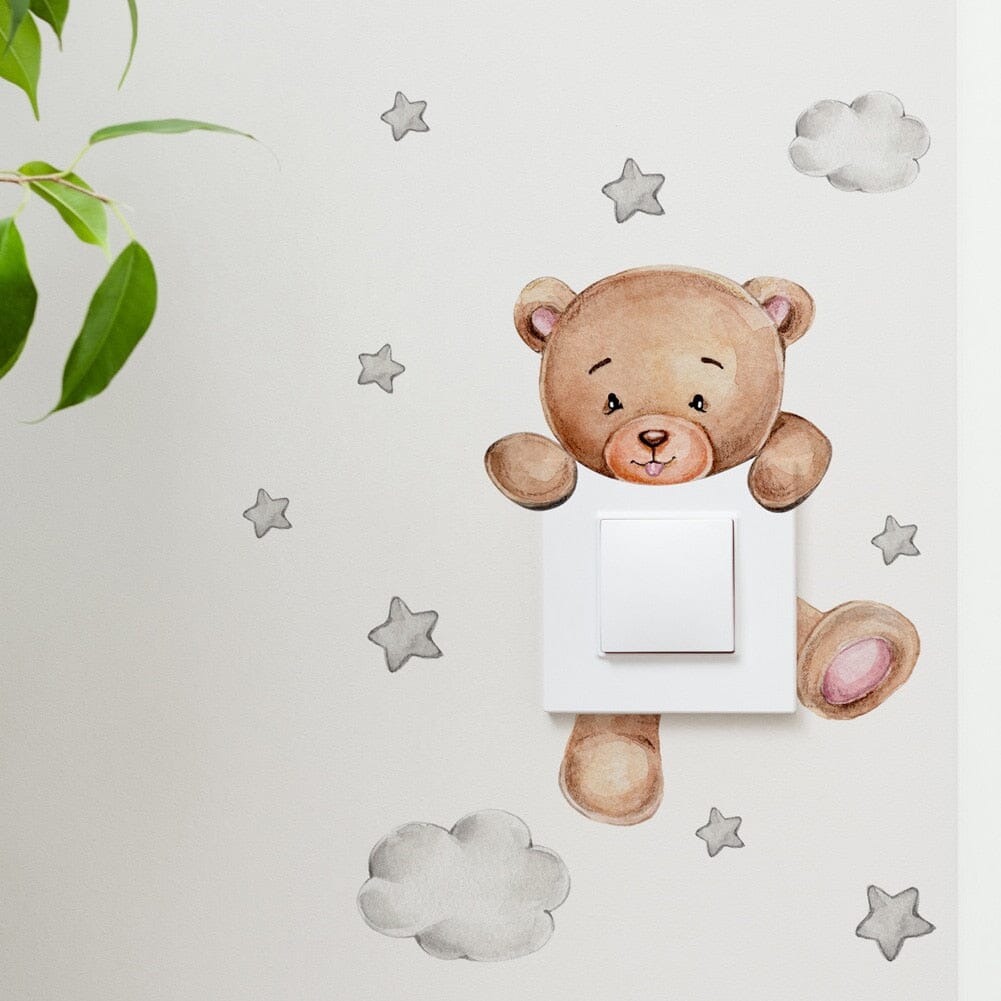 Stickybear™ - Sticker ourson décoratif | Chambre d'enfants - Bébé Vagabond